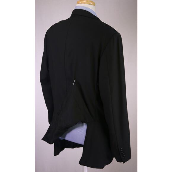 Canali 1934 Travel Water Resistant Black Woven 2-Btn Wool Blazer Jacket 44R - Picture 7 of 11